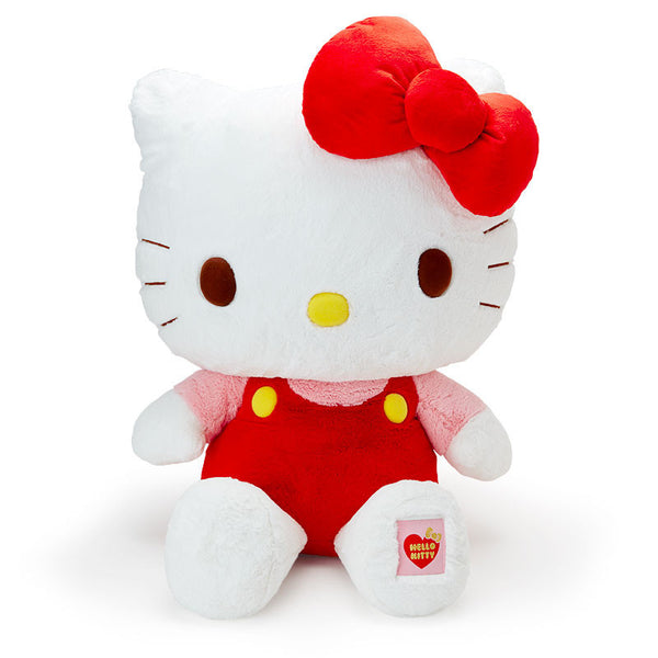 Sanrio Hello Kitty Plush Doll Red Overall Jumbo Big 16.9 43cm New
