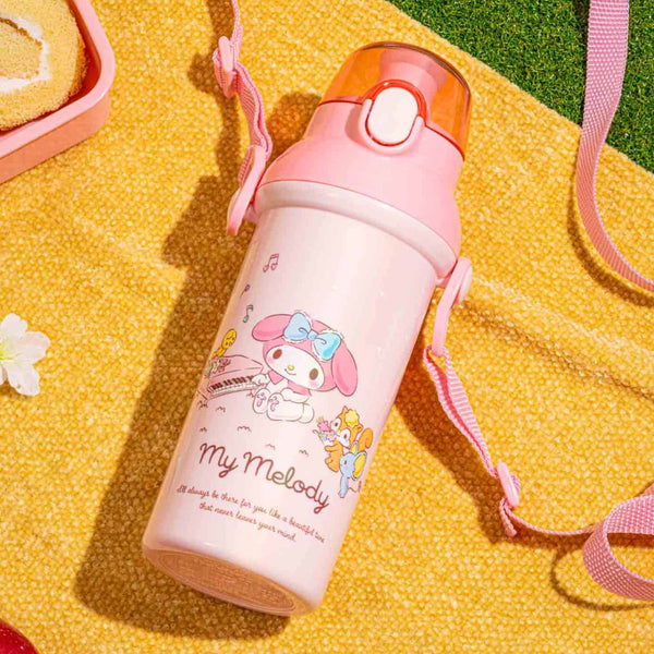 Sanrio My Melody Thermos Water Bottle Cover With Straw Bottle 400ml