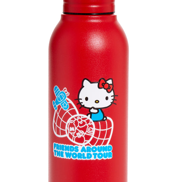 Sanrio Hello Kitty Vintage Plastic Red Water Bottle Cup 90s 