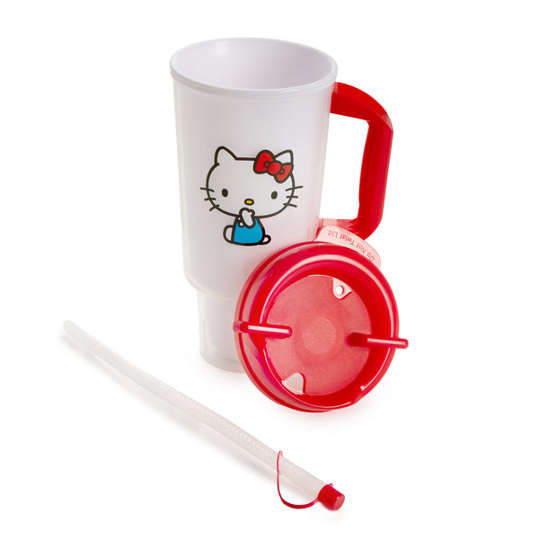 Hello Kitty Apple Glass Travel Cup