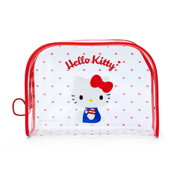 Sanrio Hello Kitty Red Cosmetic Bag Ins Simple Large Capacity