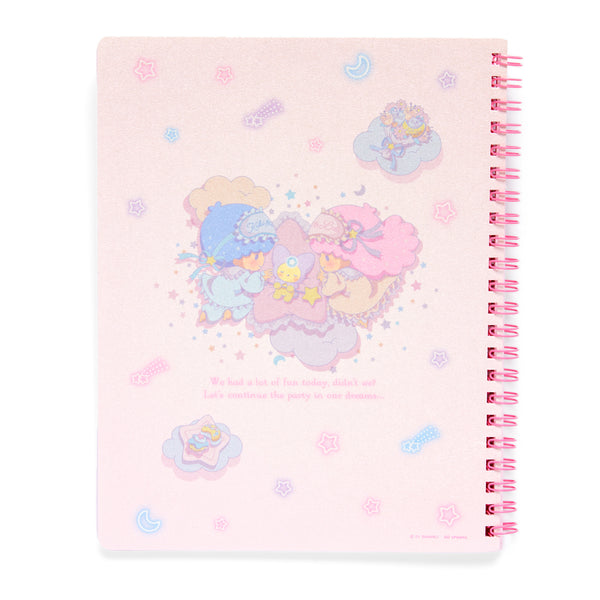 Sanrio notebook 2023 notebook system notebook weekly monthly 6-hole  synthetic leather Little Twin Stars kikilala ruler index sticker mount 4  zipper