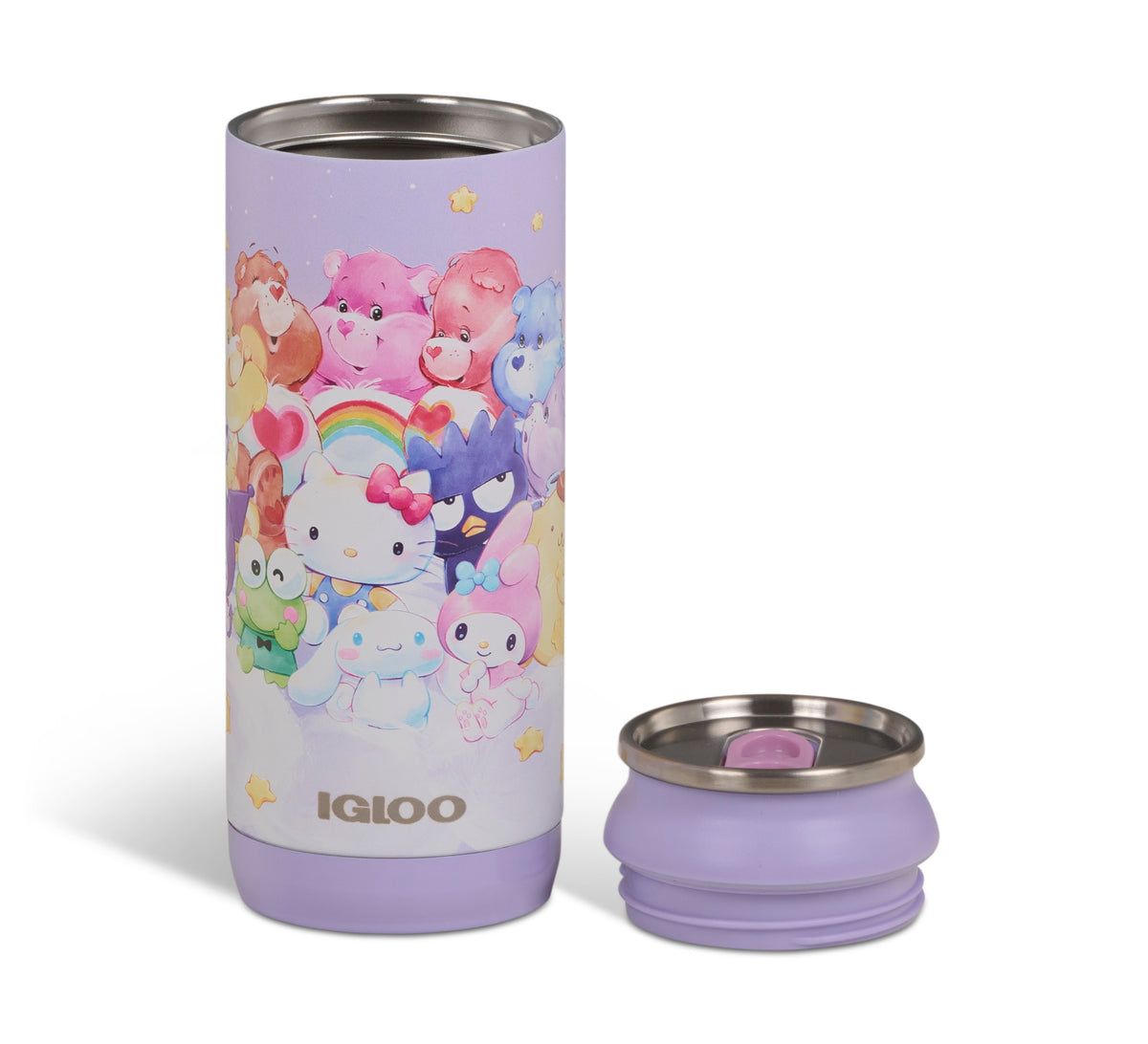 Hello Kitty and Friends x Care Bears Igloo 16 Oz Can Cooler Travel Igloo Products Corp   