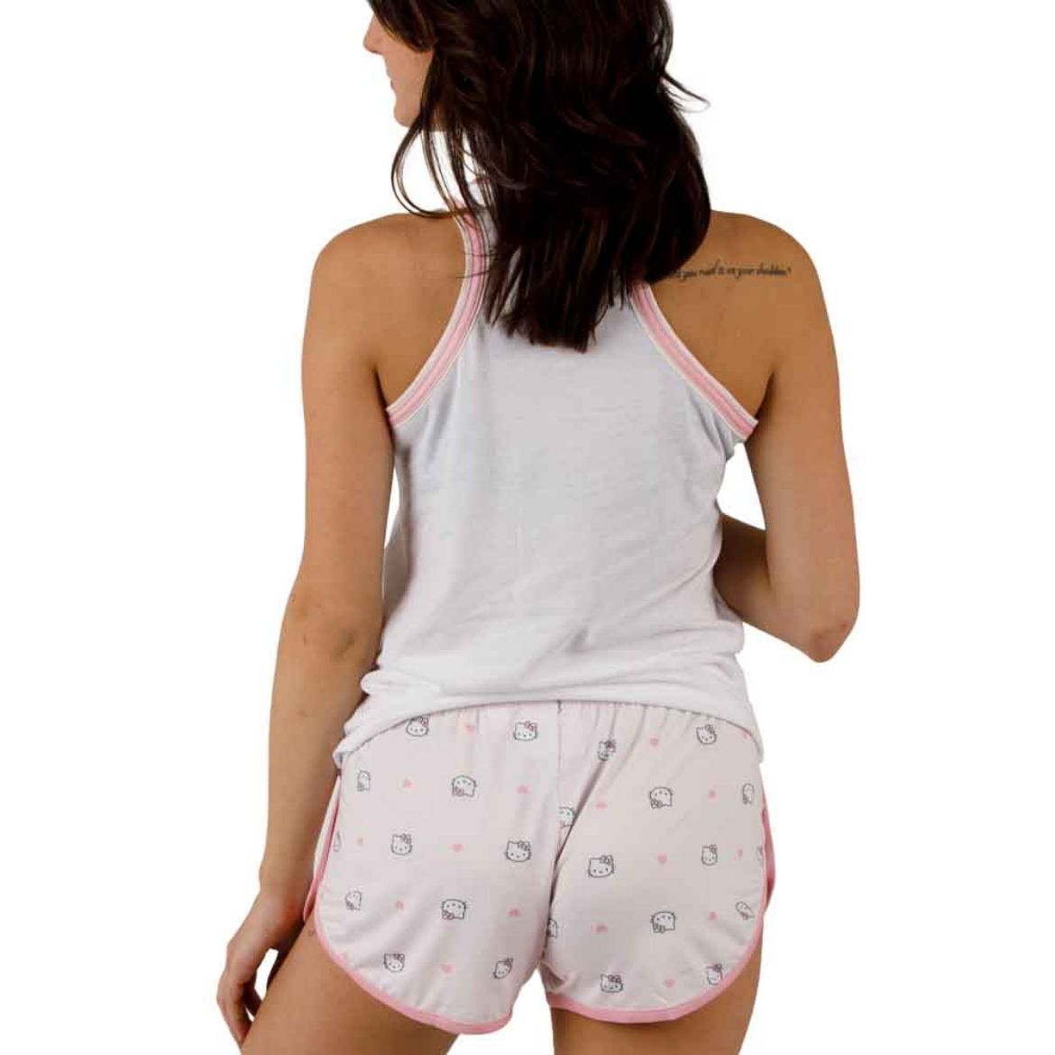 Hello Kitty 2-Pc Tank and Shorts Loungewear Set Apparel BIOWORLD   