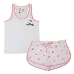 Hello Kitty 2-Pc Tank and Shorts Loungewear Set Apparel BIOWORLD   