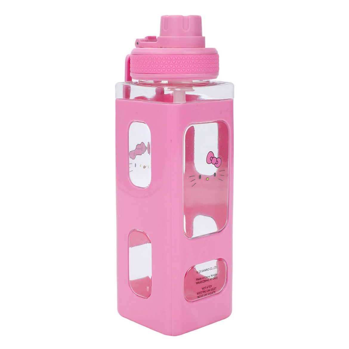 Hello Kitty 24oz Square Travel Water Bottle Home Goods BIOWORLD   