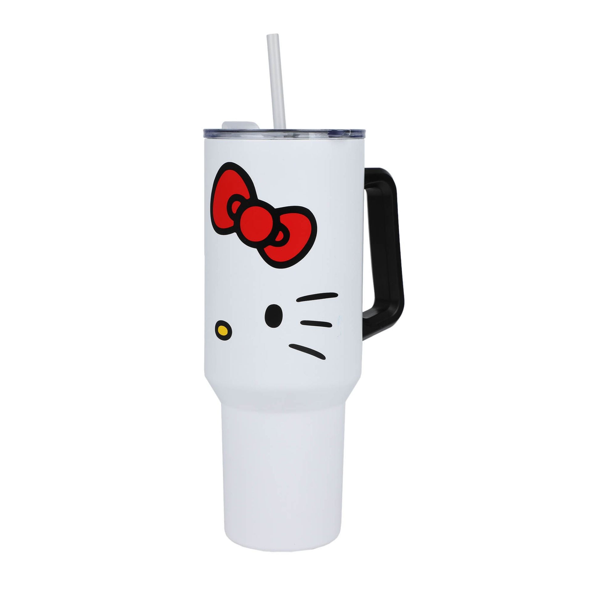 Hello Kitty 40oz Classic Stainless Steel Travel Tumbler Home Goods BIOWORLD   