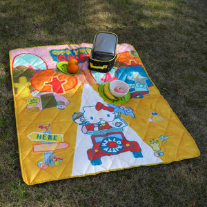 Hello Kitty Off The Grid Outdoor Throw Blanket Home Goods BIOWORLD