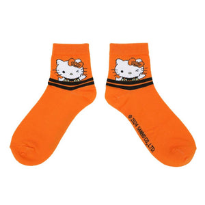 Hello Kitty 3-Pc Halloween Qtr. Crew Sock Set Accessory BIOWORLD   