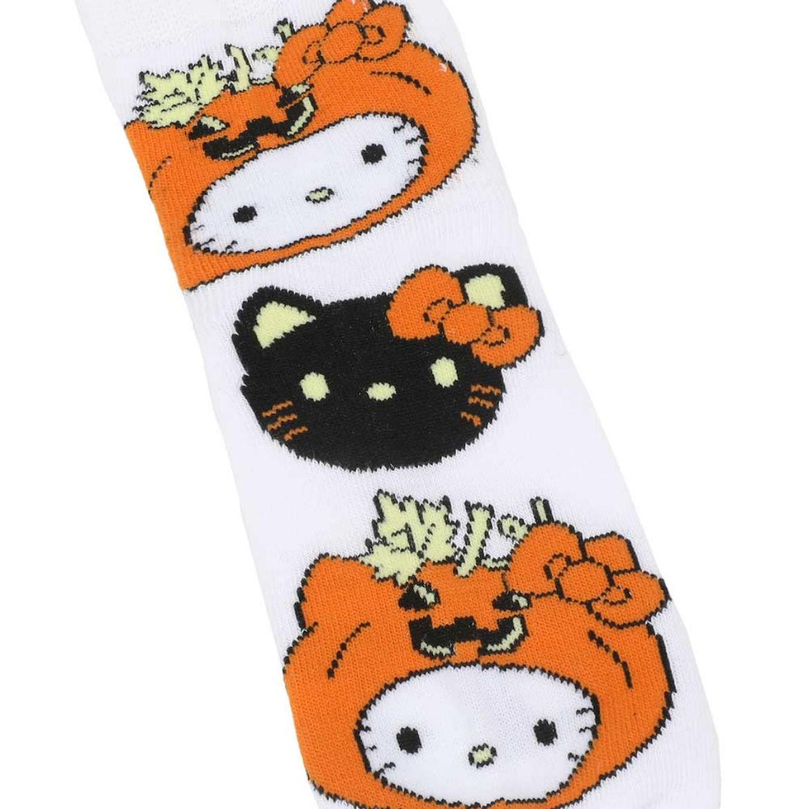 Hello Kitty 3-Pc Halloween Qtr. Crew Sock Set Accessory BIOWORLD   