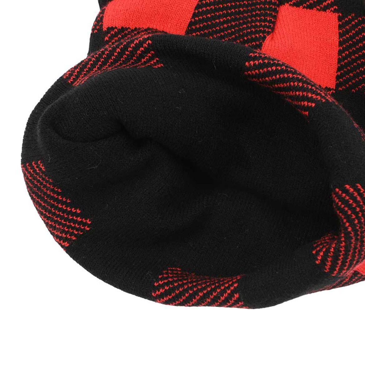 Hello Kitty Knit Red Plaid Beanie Accessory BIOWORLD   