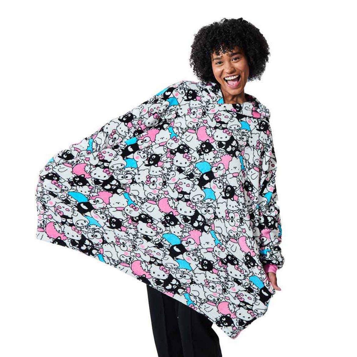 Hello Kitty and Friends Big Bunch Lounge Hoodie Apparel BIOWORLD