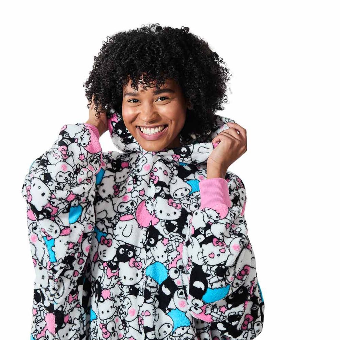 Hello Kitty and Friends Big Bunch Lounge Hoodie Apparel BIOWORLD