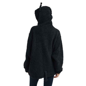 Kuromi Cozy Sherpa Zip Lounge Hoodie Apparel BIOWORLD   