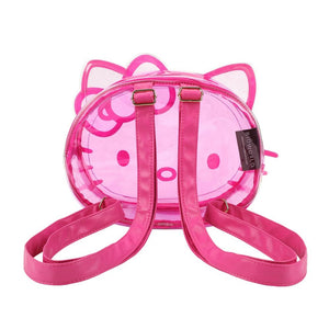 Hello Kitty Pink Clear Mini Backpack Bags BIOWORLD