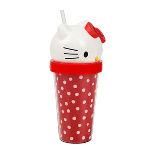 Hello Kitty 3D Face Travel Tumbler (Dots) Home Goods BIOWORLD