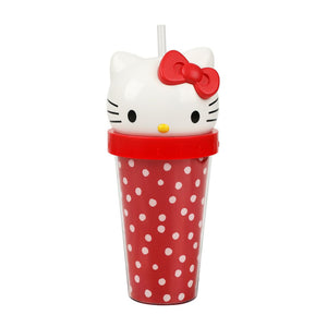 Hello Kitty 3D Face Travel Tumbler (Dots) Home Goods BIOWORLD