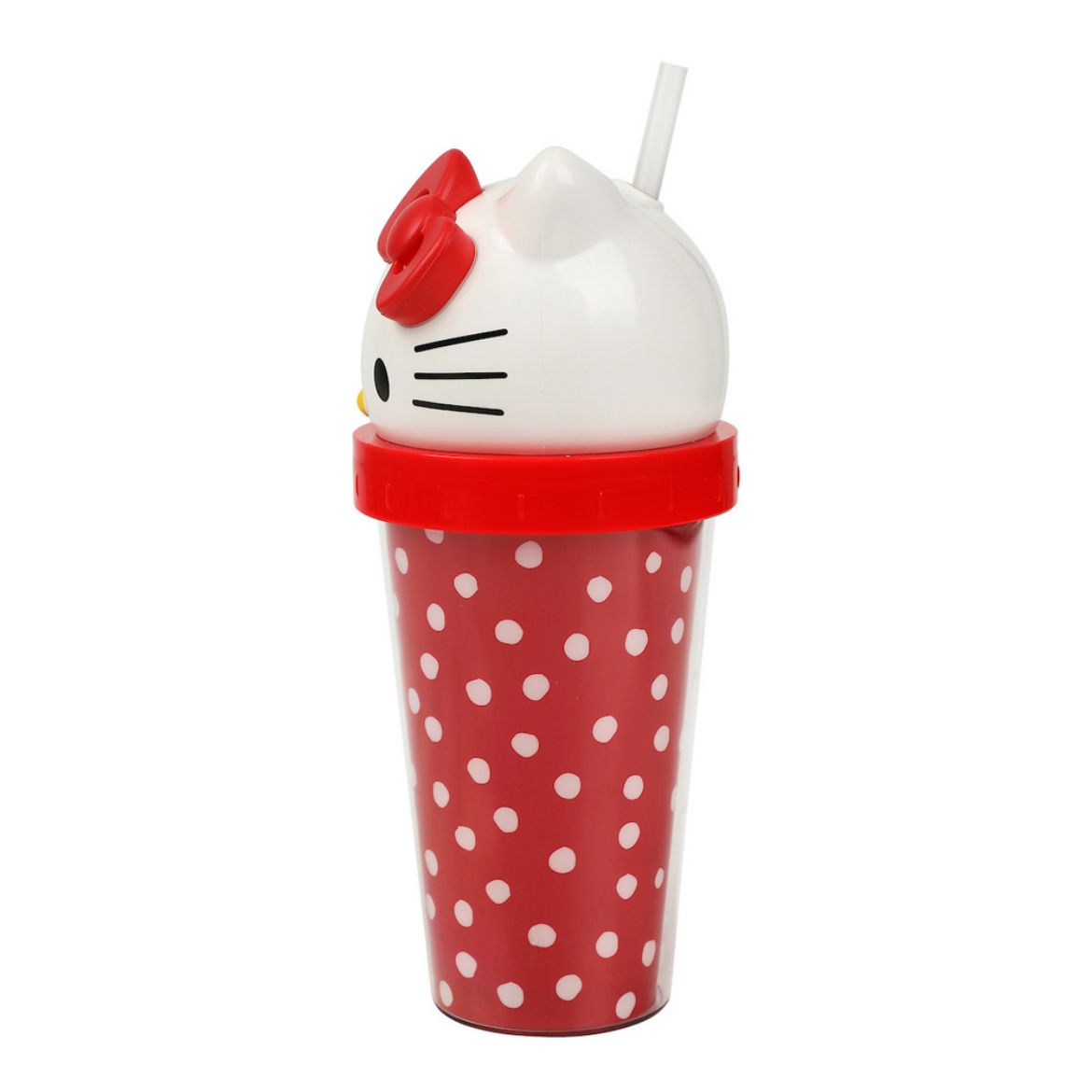 Hello Kitty 3D Face Travel Tumbler (Dots) Home Goods BIOWORLD