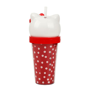 Hello Kitty 3D Face Travel Tumbler (Dots) Home Goods BIOWORLD