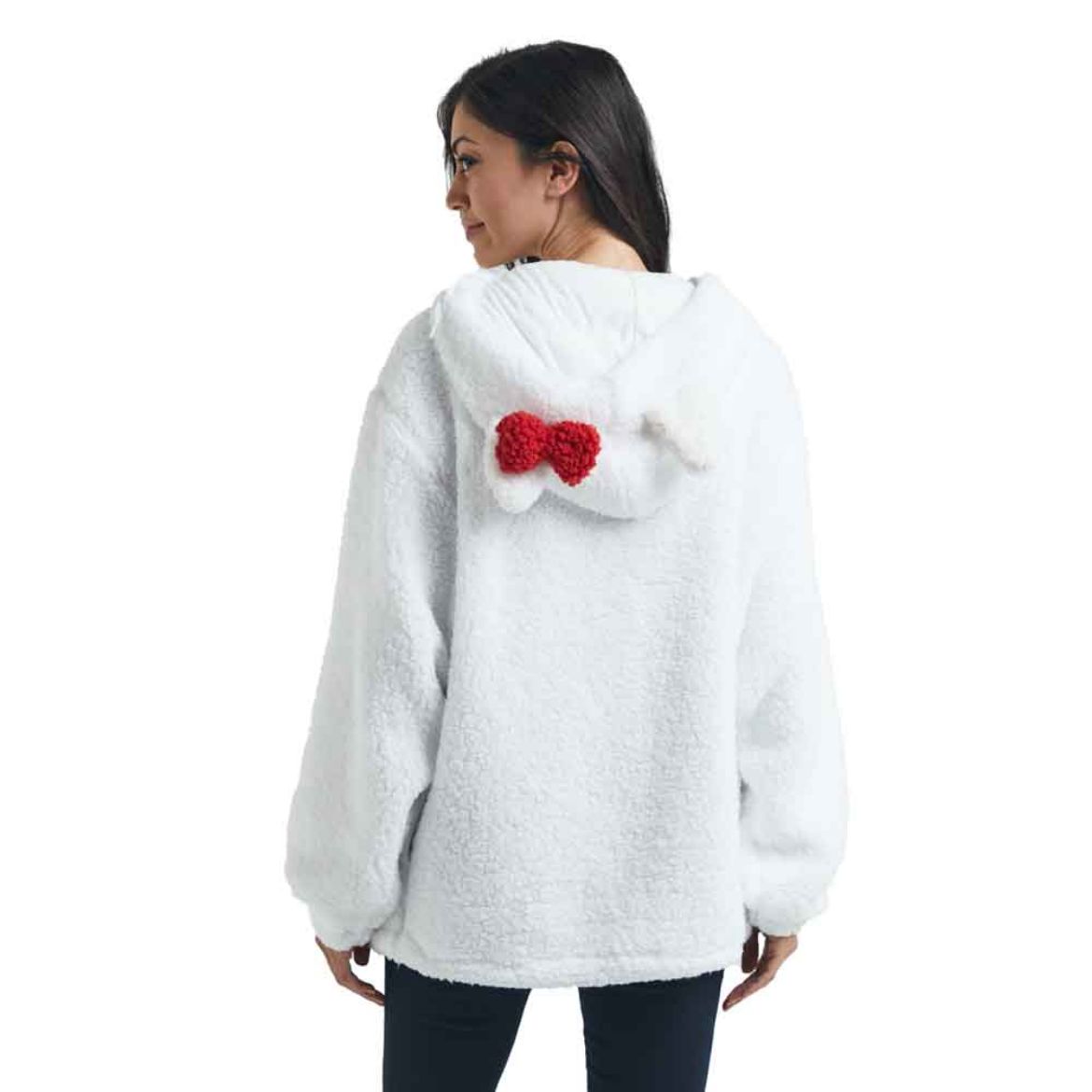 Hello Kitty Cozy Sherpa Zip Lounge Hoodie Apparel BIOWORLD