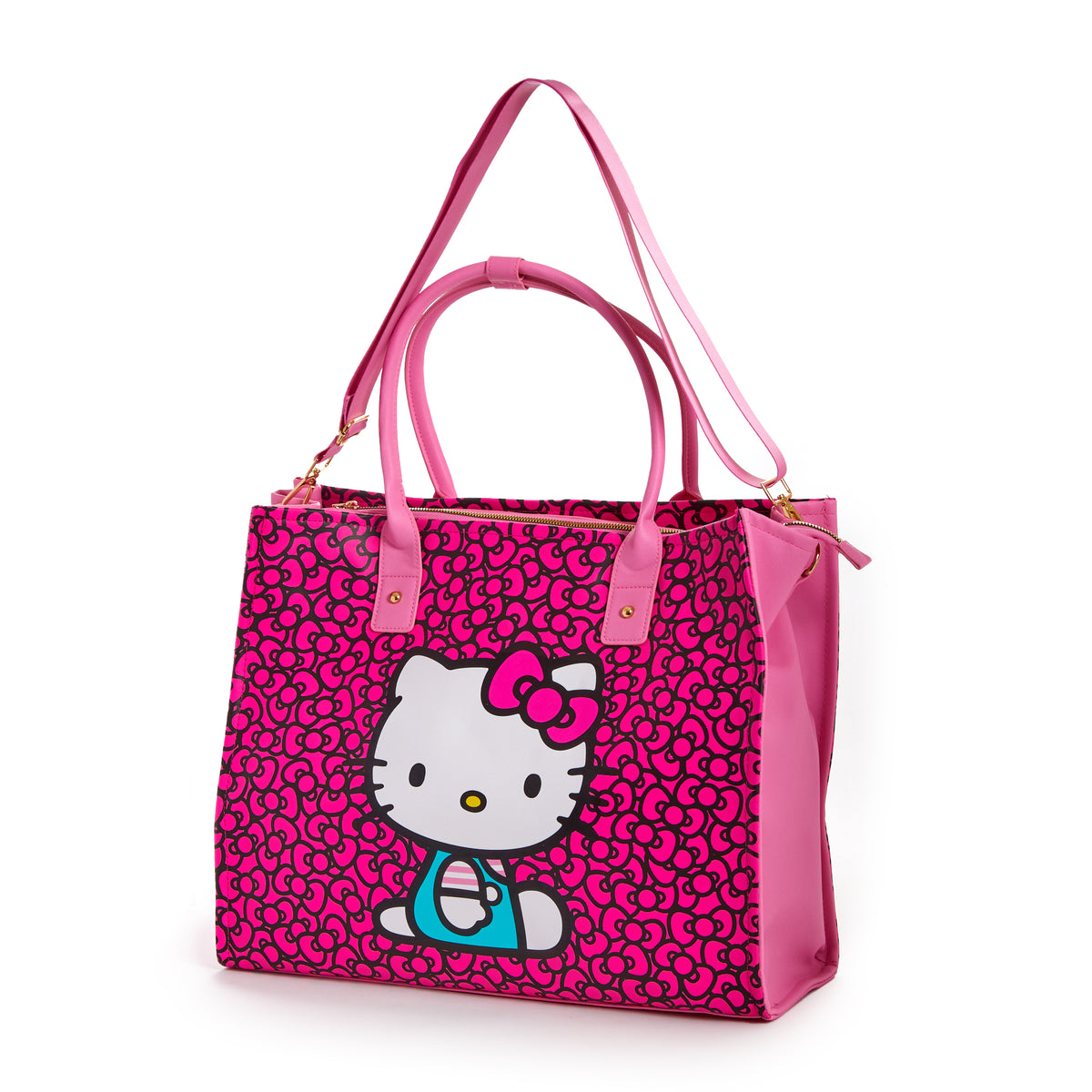 Hello Kitty 3-pc All-Over Print Travel Tote Set Bags BIOWORLD   