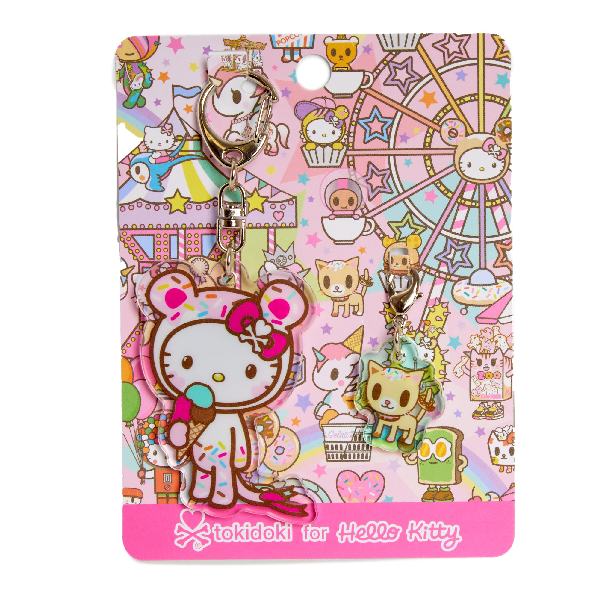 Hello Kitty x Tokidoki Keychain and Zipper Pull Duo (Kawaii Carnival) Accessory NAKAJIMA CORPORATION   