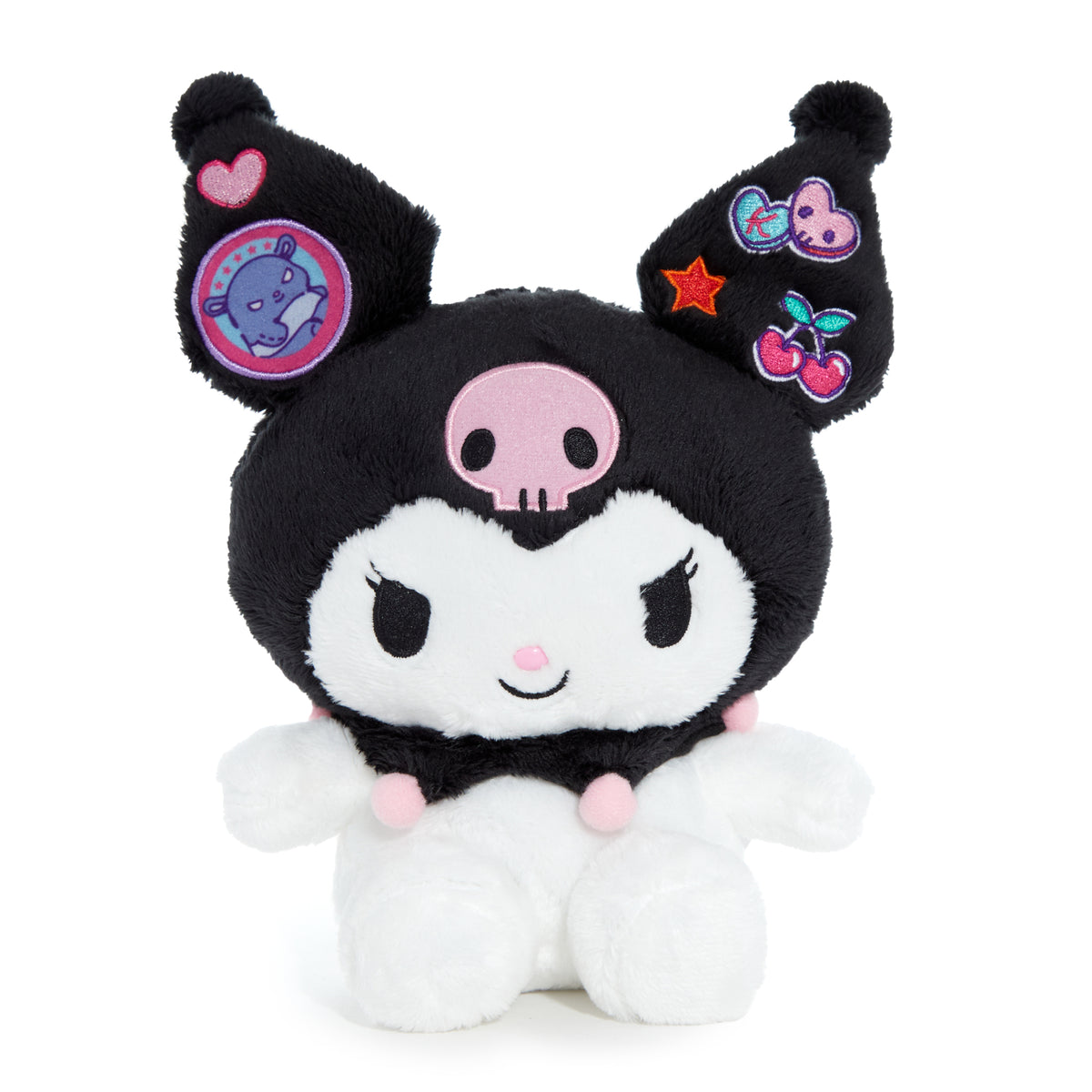 Kuromi 7&quot; Plush (Applique Fun) Plush NAKAJIMA CORPORATION   