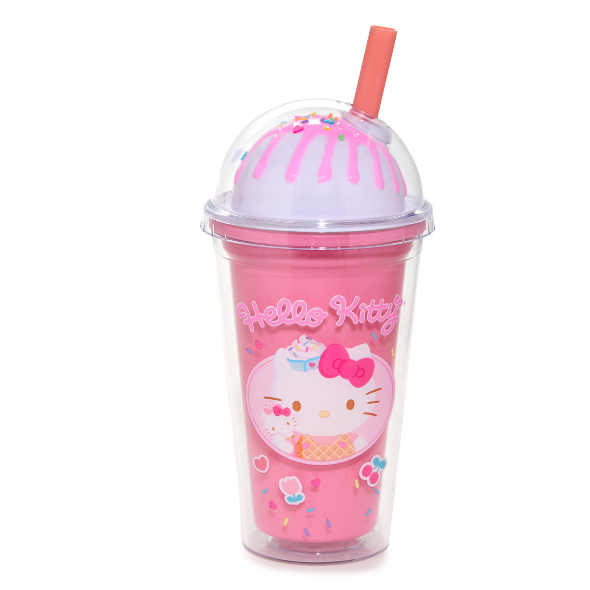 Hello Kitty Ice Cream Dome Acrylic Tumbler Home Goods BIOWORLD   