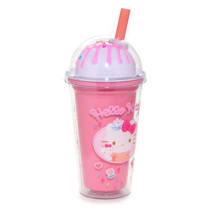 Hello Kitty Ice Cream Dome Acrylic Tumbler Home Goods BIOWORLD   