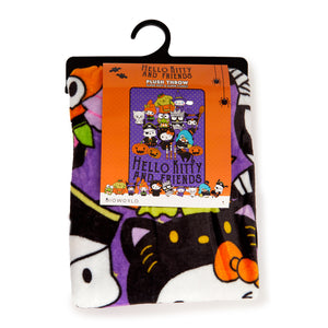 Hello Kitty and Friends Halloween Portrait Throw Blanket Home Goods BIOWORLD   