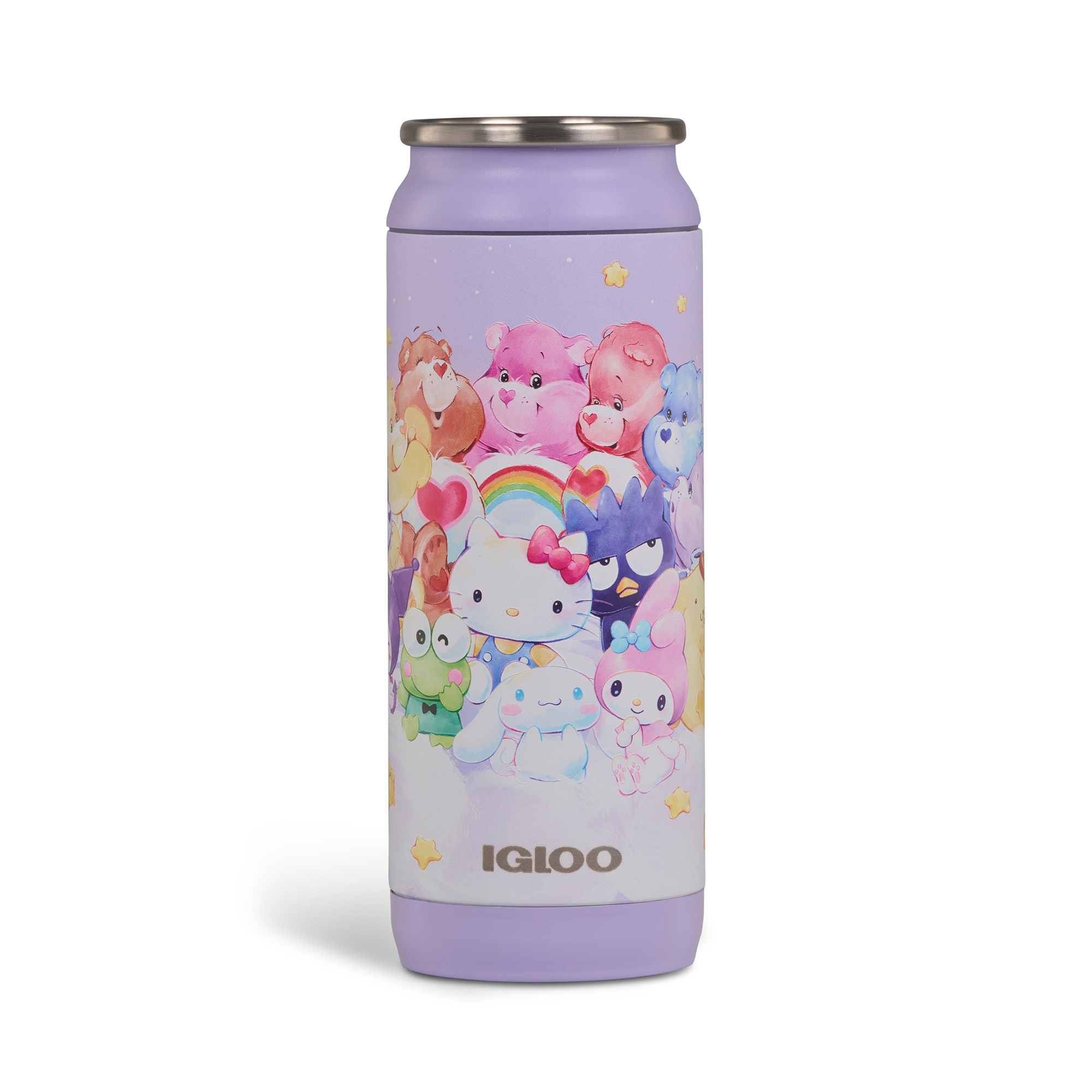 Hello Kitty and Friends x Care Bears Igloo 16 Oz Can Cooler Travel Igloo Products Corp   