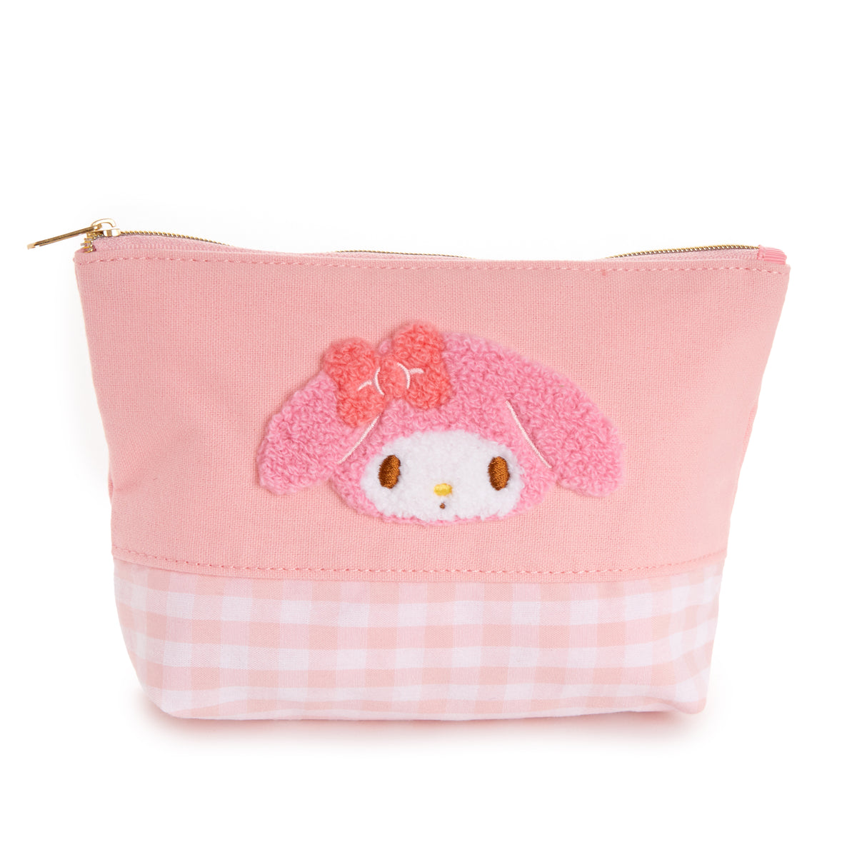 My Melody Chenille Gingham Zipper Pouch Bags NAKAJIMA CORPORATION   