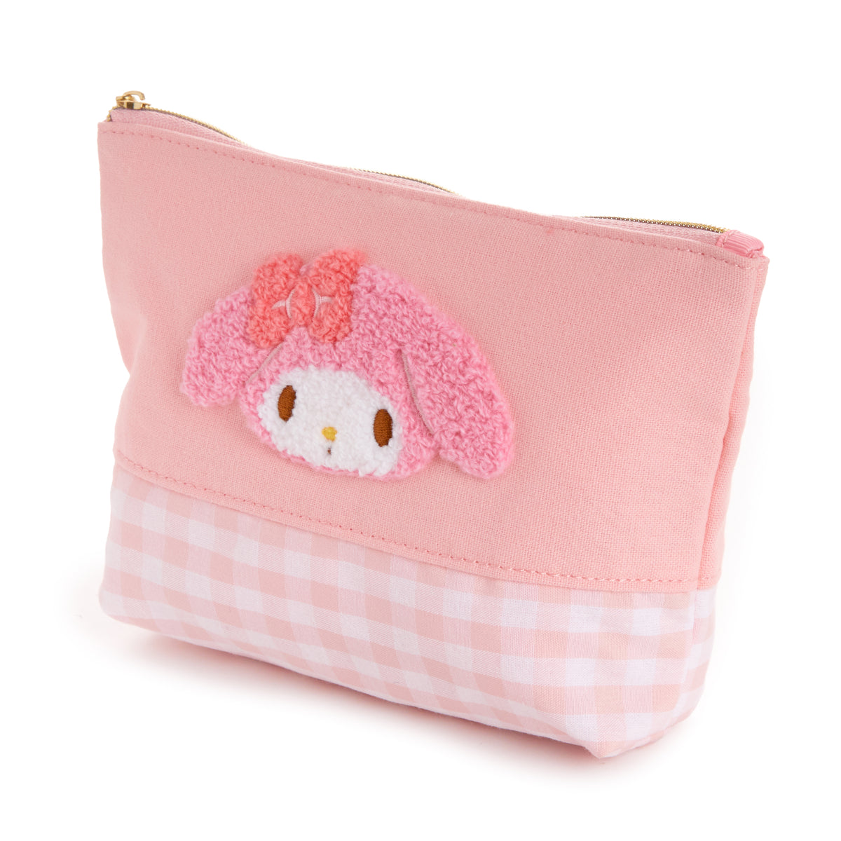 My Melody Chenille Gingham Zipper Pouch Bags NAKAJIMA CORPORATION   