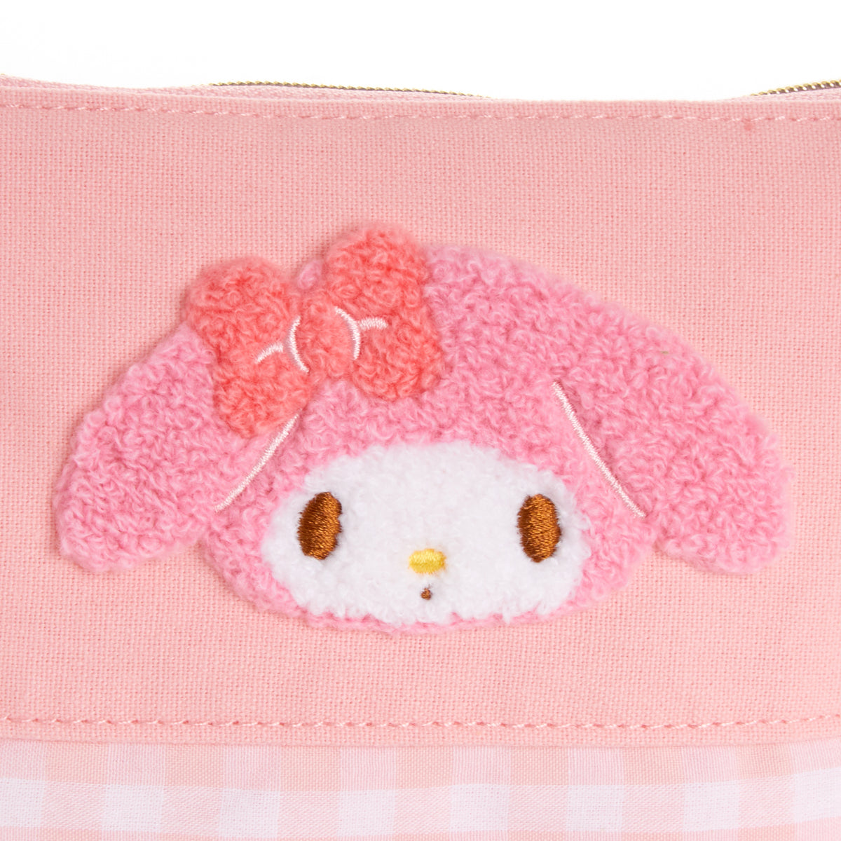 My Melody Chenille Gingham Zipper Pouch Bags NAKAJIMA CORPORATION   