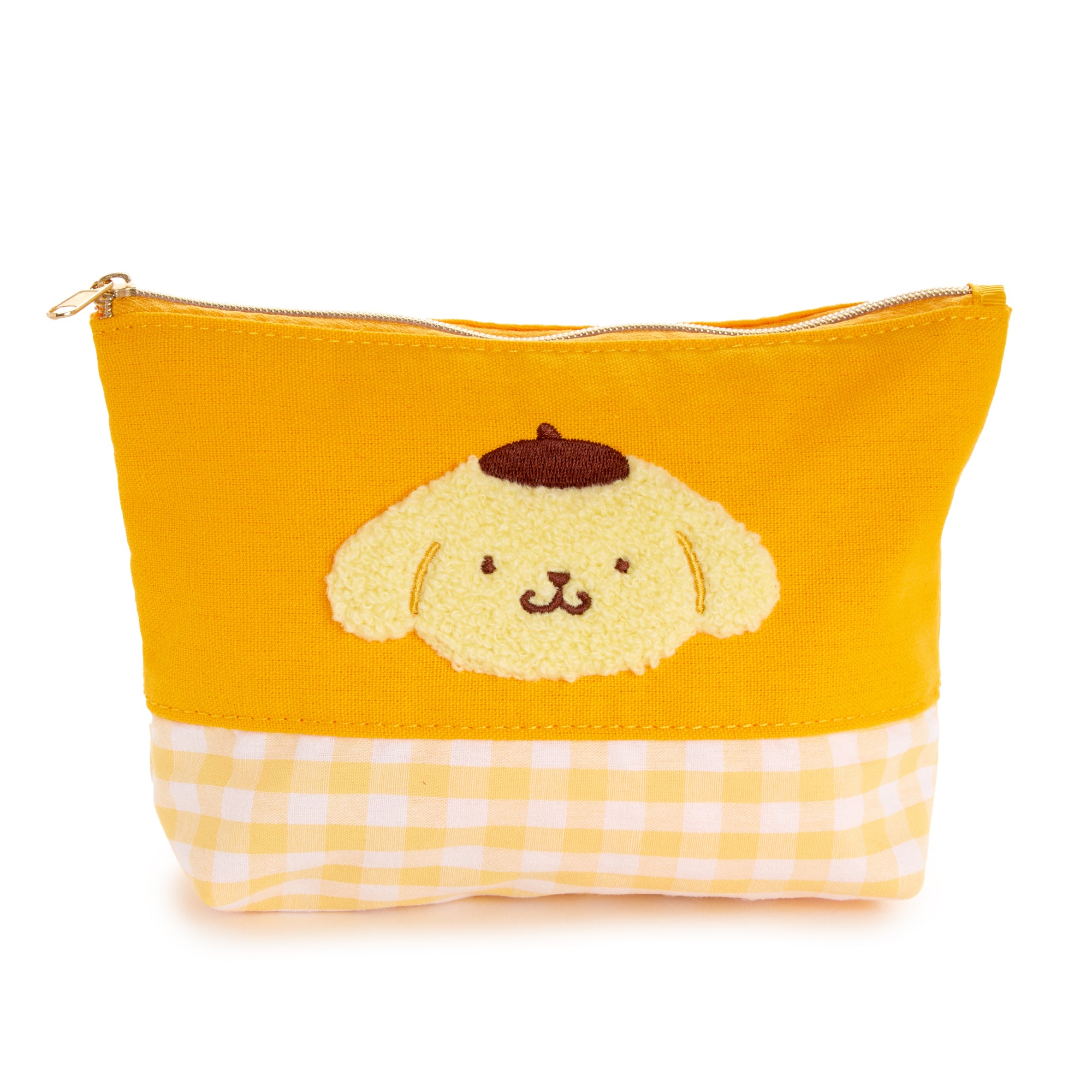 Pompompurin Chenille Gingham Zipper Pouch Bags NAKAJIMA CORPORATION   