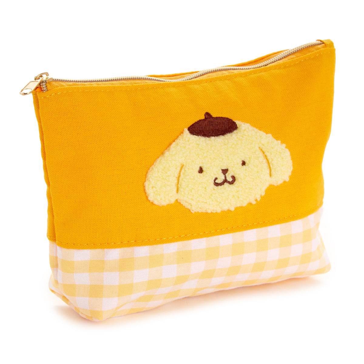 Pompompurin Chenille Gingham Zipper Pouch Bags NAKAJIMA CORPORATION   