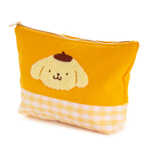 Pompompurin Chenille Gingham Zipper Pouch Bags NAKAJIMA CORPORATION   