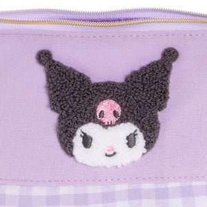 Kuromi Chenille Gingham Zipper Pouch Bags NAKAJIMA CORPORATION   