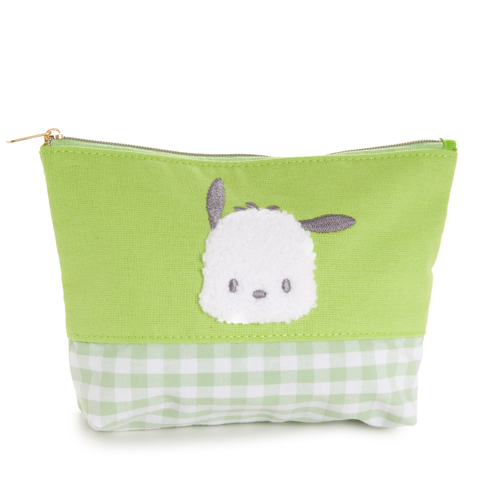 Pochacco Chenille Gingham Zipper Pouch Bags NAKAJIMA CORPORATION   