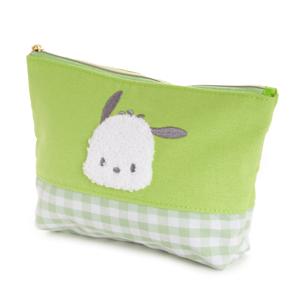 Pochacco Chenille Gingham Zipper Pouch Bags NAKAJIMA CORPORATION   