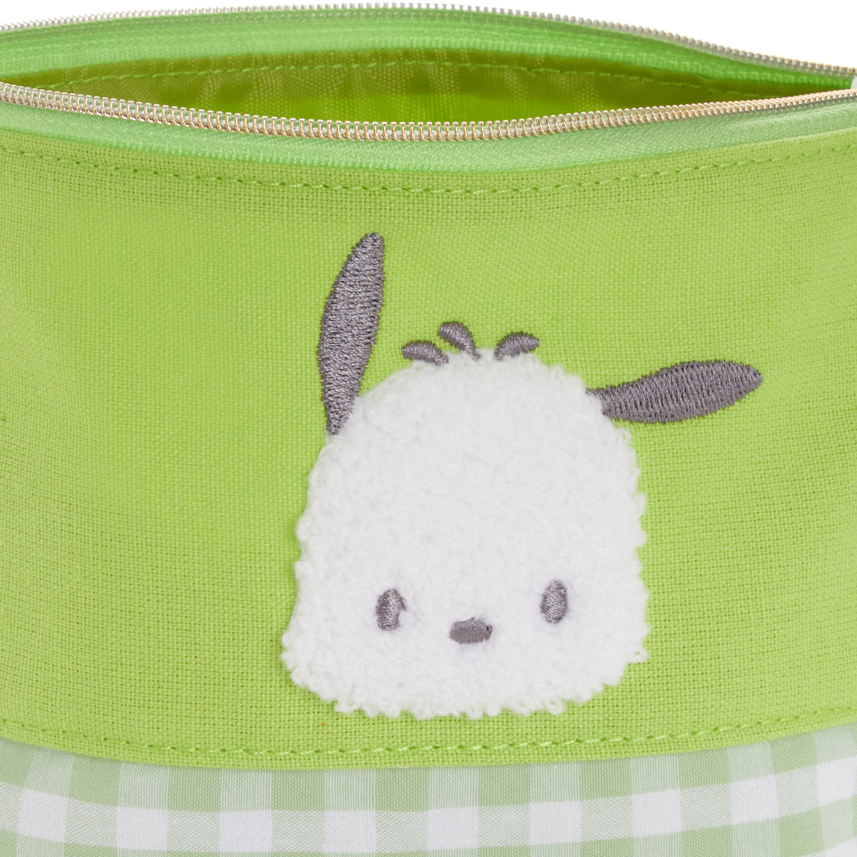 Pochacco Chenille Gingham Zipper Pouch Bags NAKAJIMA CORPORATION   