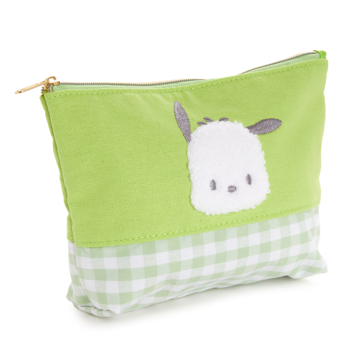 Pochacco Chenille Gingham Zipper Pouch Bags NAKAJIMA CORPORATION   