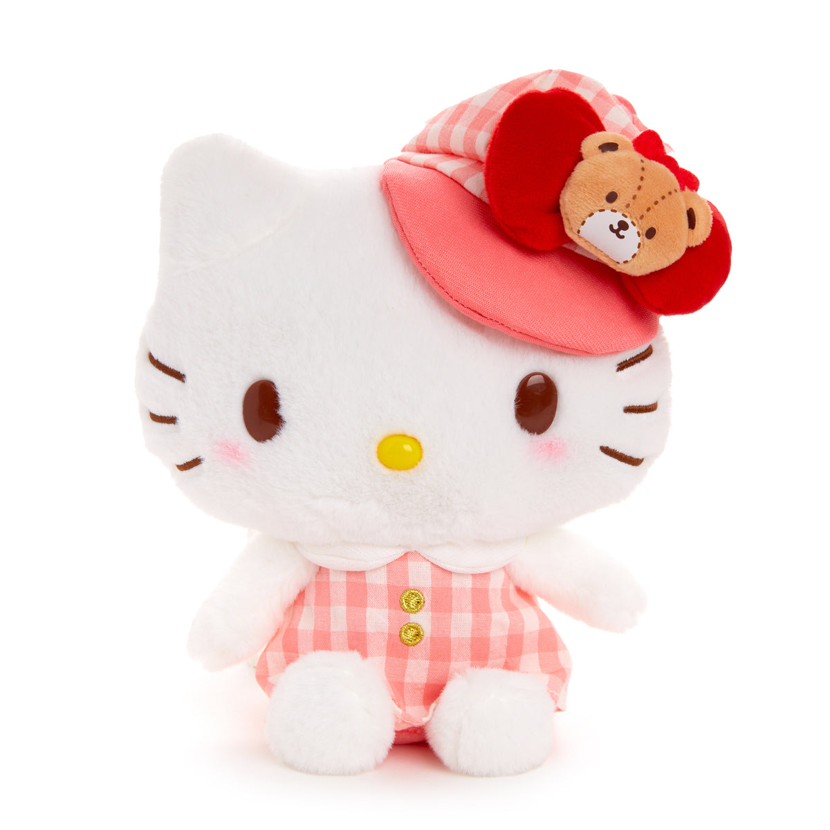 Hello Kitty 8&quot; Plush (Gingham Cap Series) Plush NAKAJIMA CORPORATION   