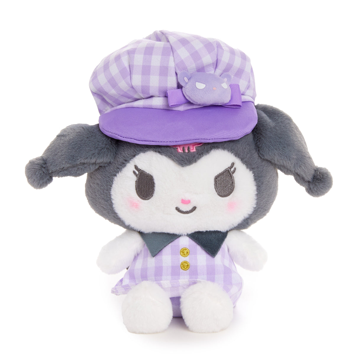 Kuromi 8&quot; Plush (Gingham Cap Series) Plush NAKAJIMA CORPORATION   