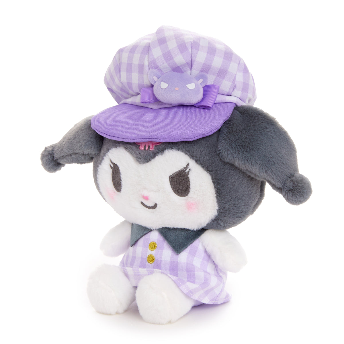 Kuromi 8&quot; Plush (Gingham Cap Series) Plush NAKAJIMA CORPORATION   