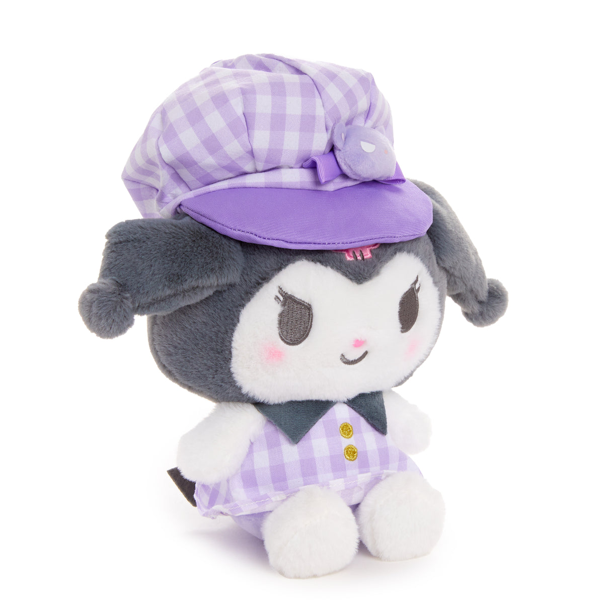 Kuromi 8&quot; Plush (Gingham Cap Series) Plush NAKAJIMA CORPORATION   