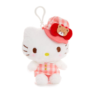 Hello Kitty Plush Mascot Clip (Gingham Cap Series) Plush NAKAJIMA CORPORATION   