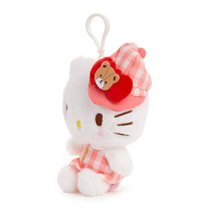 Hello Kitty Plush Mascot Clip (Gingham Cap Series) Plush NAKAJIMA CORPORATION   