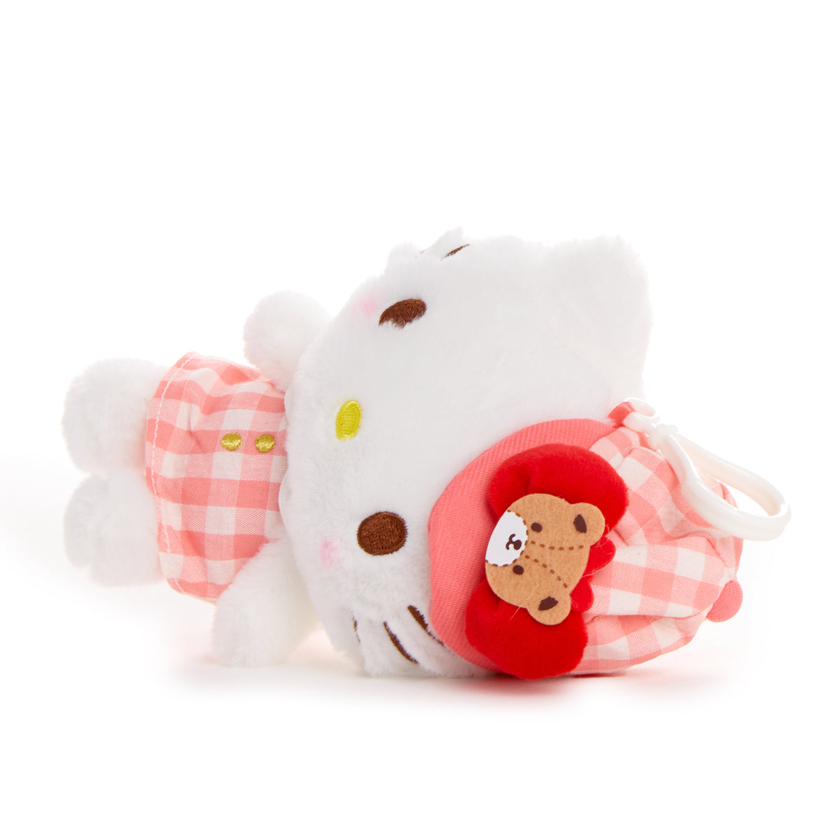 Hello Kitty Plush Mascot Clip (Gingham Cap Series) Plush NAKAJIMA CORPORATION   