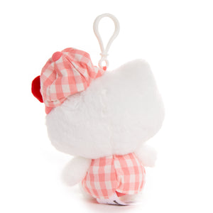 Hello Kitty Plush Mascot Clip (Gingham Cap Series) Plush NAKAJIMA CORPORATION   